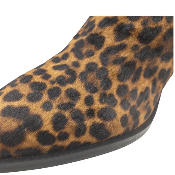 MARC FISHER  Dalaran  Leopard Calf Hair Pointed Toe Ankle Booties 7.5 Women's - Picture 6 of 13